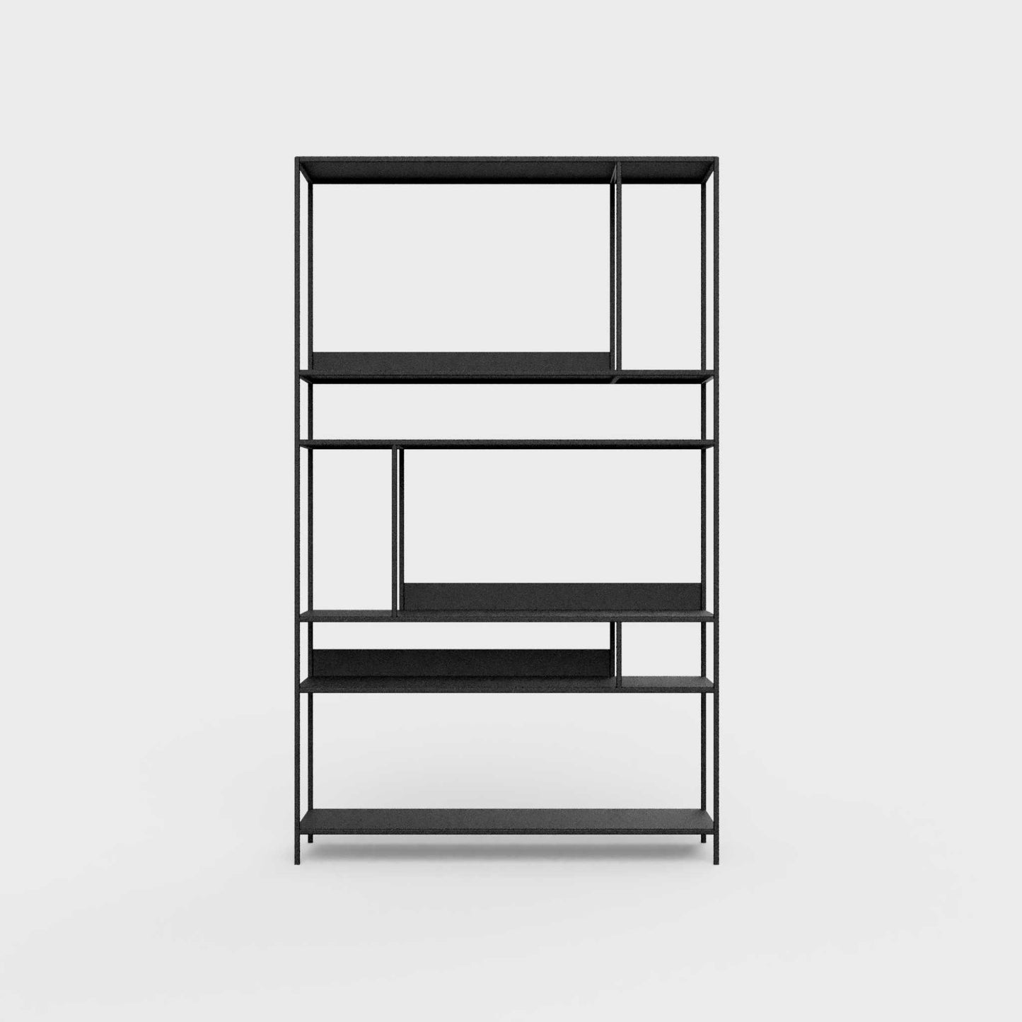 ÉTAUDORÉ Floks 01 powder coated steel bookcase in black