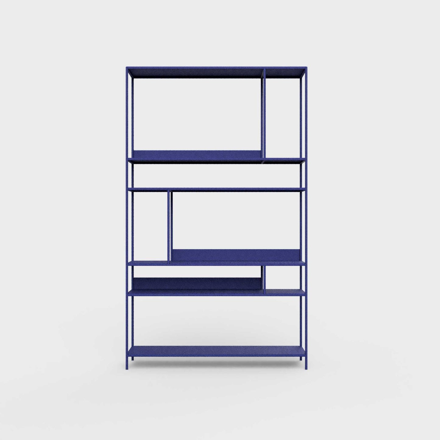 ÉTAUDORÉ Floks 01 powder coated steel bookcase in bluebell blue