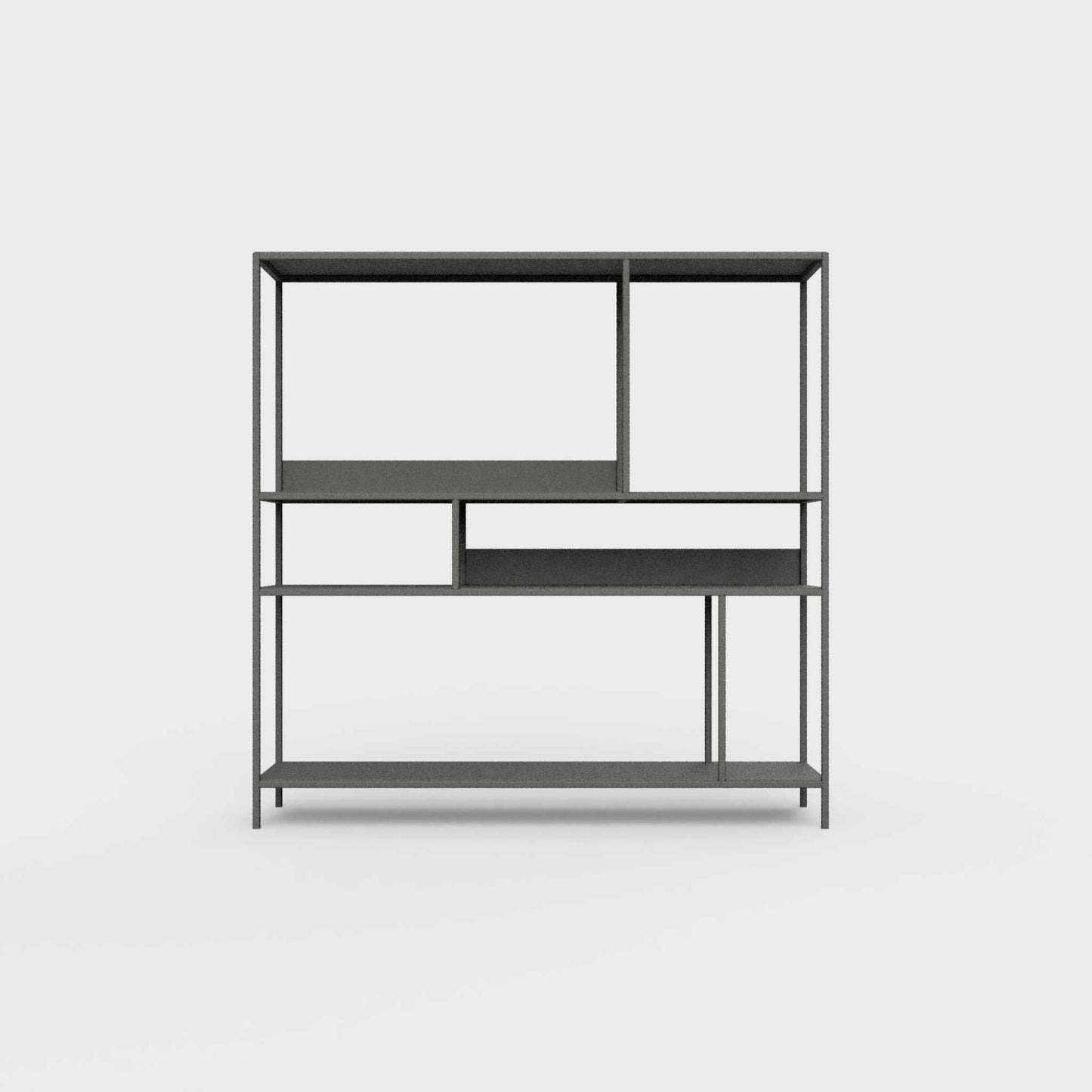 Anthracite ÉTAUDORÉ DESIVA shelving unit made from highest quality powder coated steel