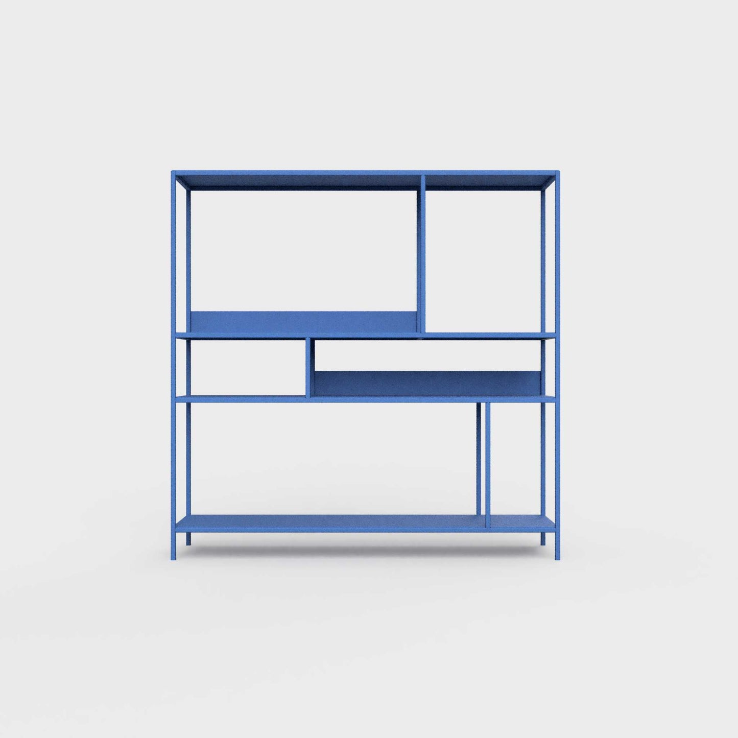 Azure blue ÉTAUDORÉ DESIVA shelving unit made from highest quality powder coated steel