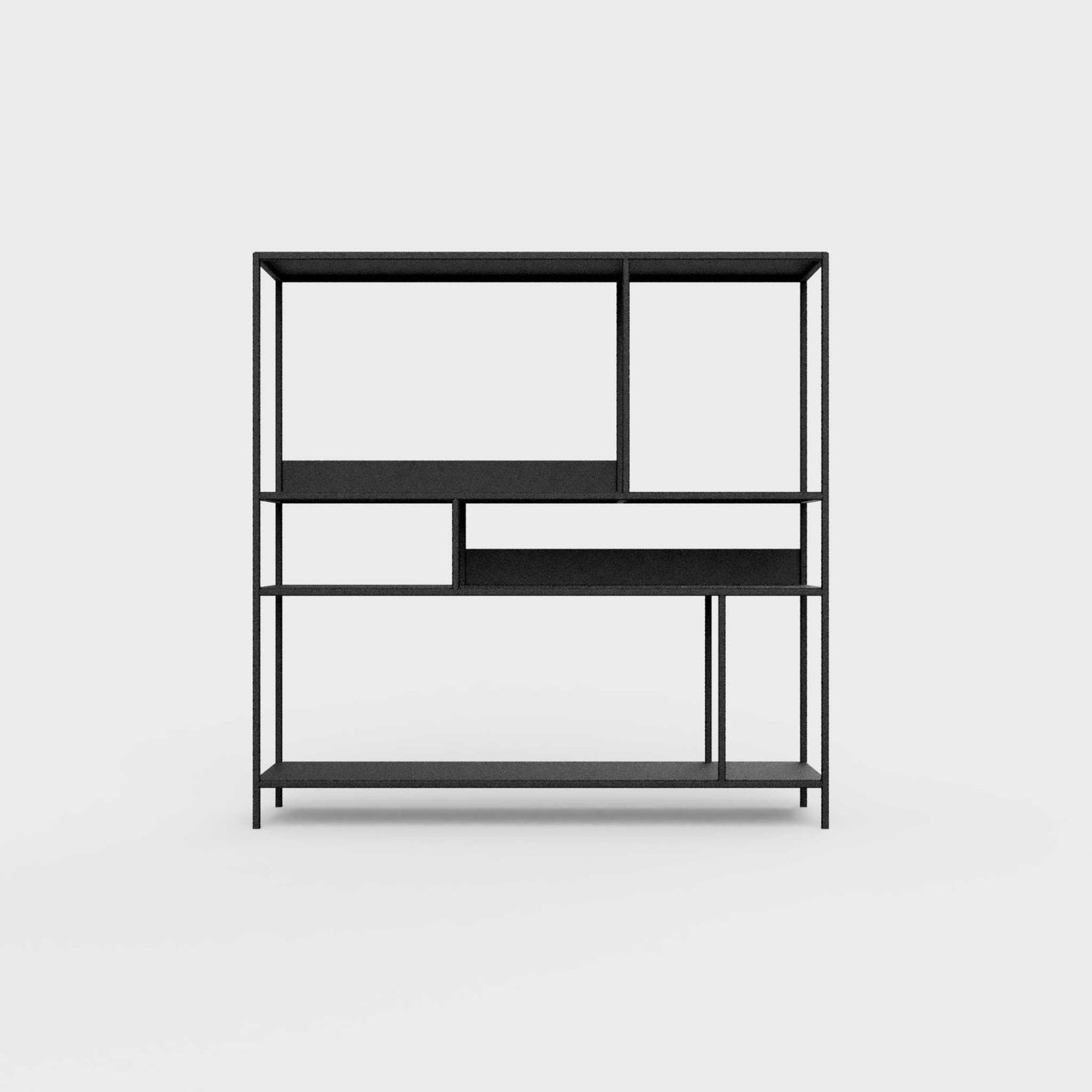 Black ÉTAUDORÉ DESIVA shelving unit made from highest quality powder coated steel