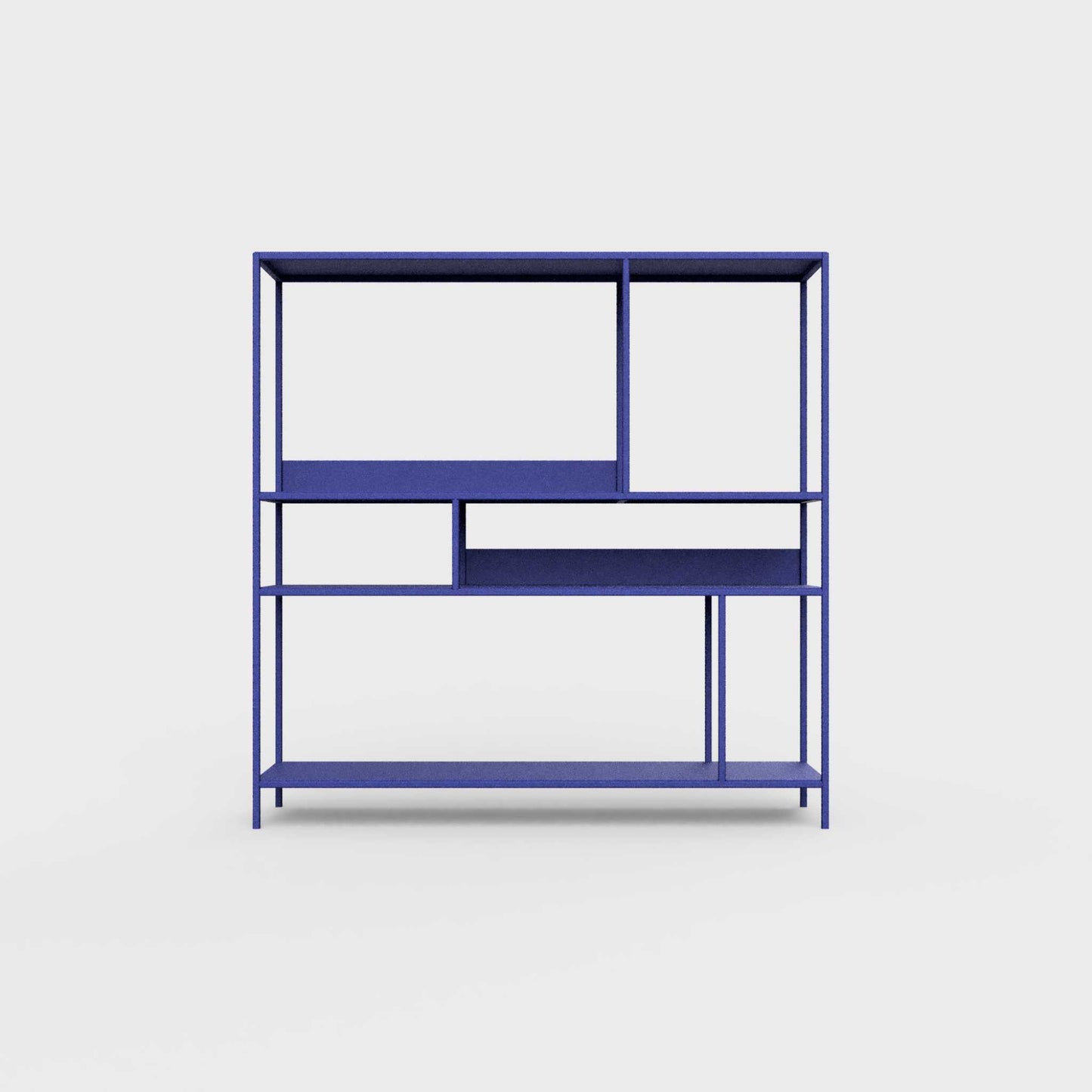 Bluebell blue ÉTAUDORÉ DESIVA shelving unit made from highest quality powder coated steel