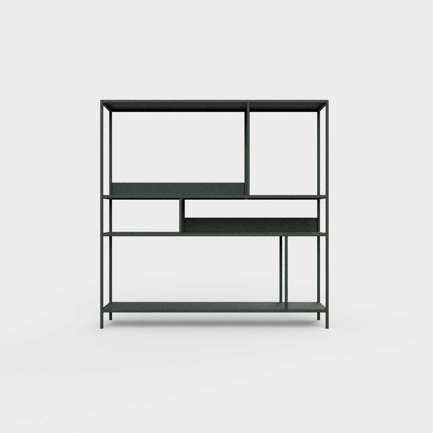 Bottle green ÉTAUDORÉ DESIVA shelving unit made from highest quality powder coated steel