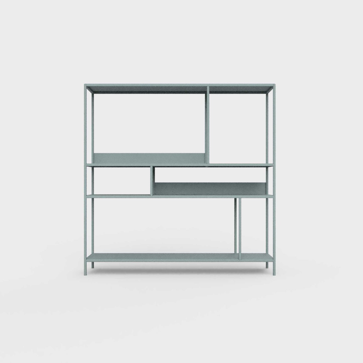 Celadon green ÉTAUDORÉ DESIVA shelving unit made from highest quality powder coated steel