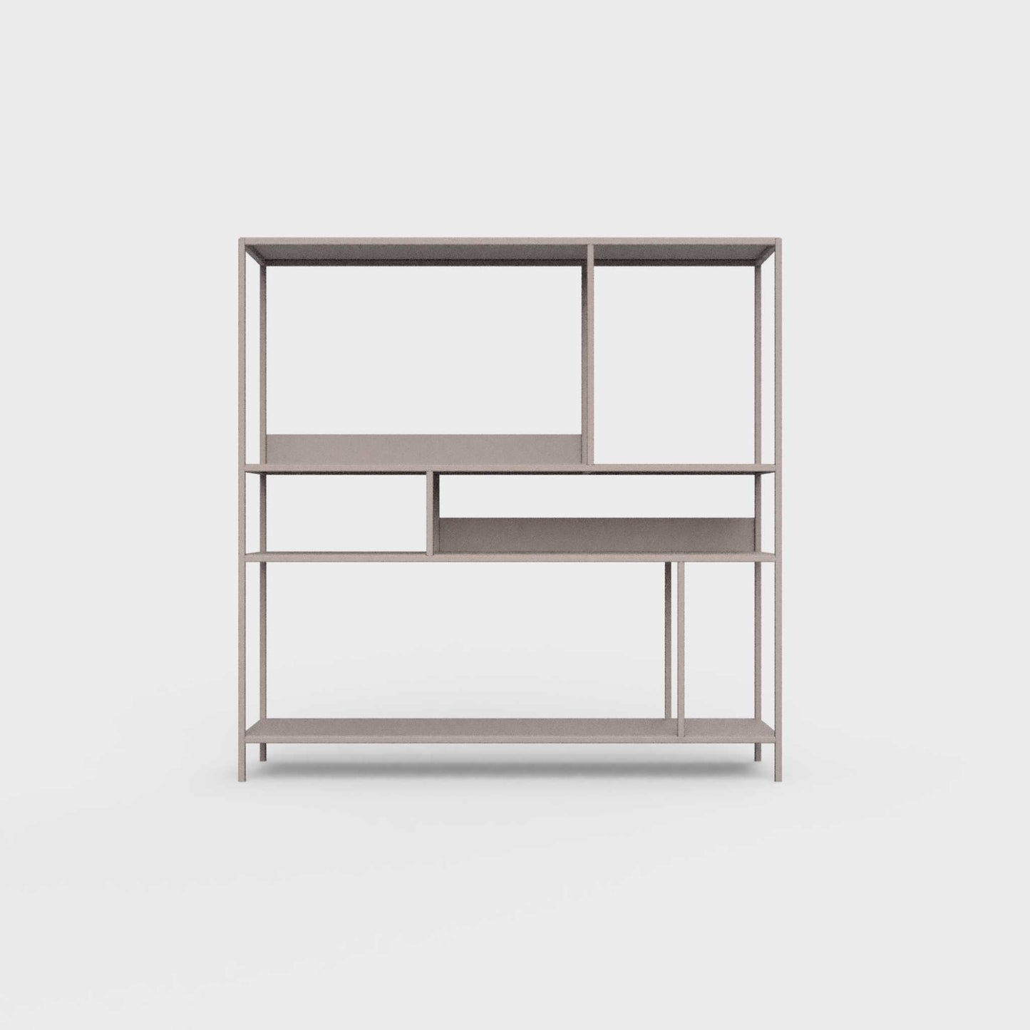Cold beige ÉTAUDORÉ DESIVA shelving unit made from highest quality powder coated steel