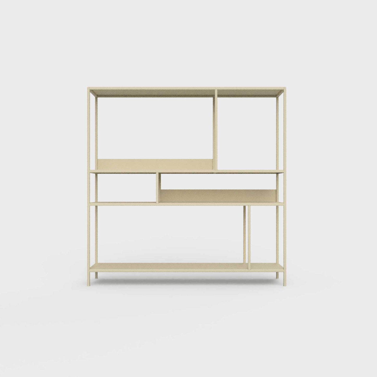 Dark ecru ÉTAUDORÉ DESIVA shelving unit made from highest quality powder coated steel