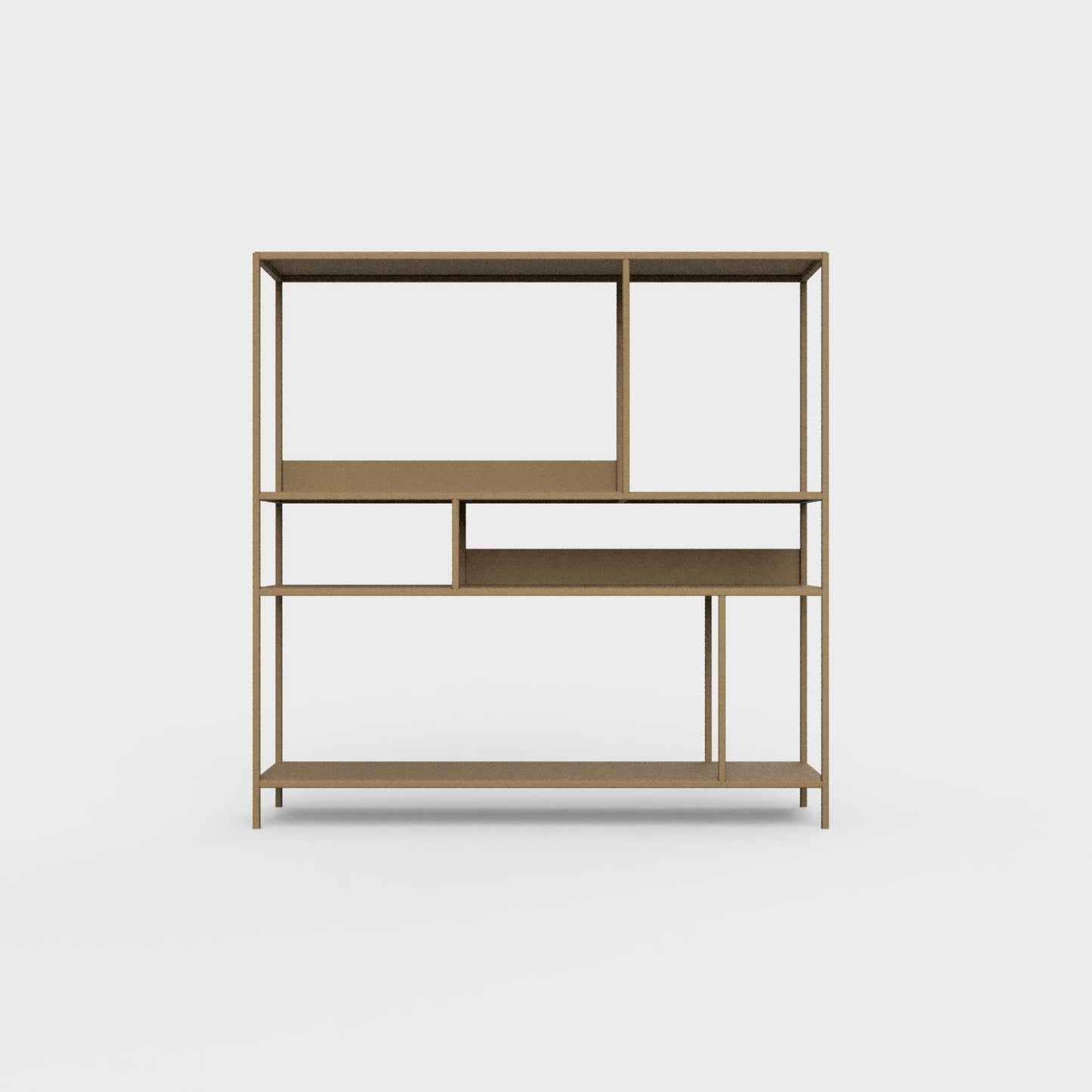 Desert palm brown ÉTAUDORÉ DESIVA shelving unit made from highest quality powder coated steel