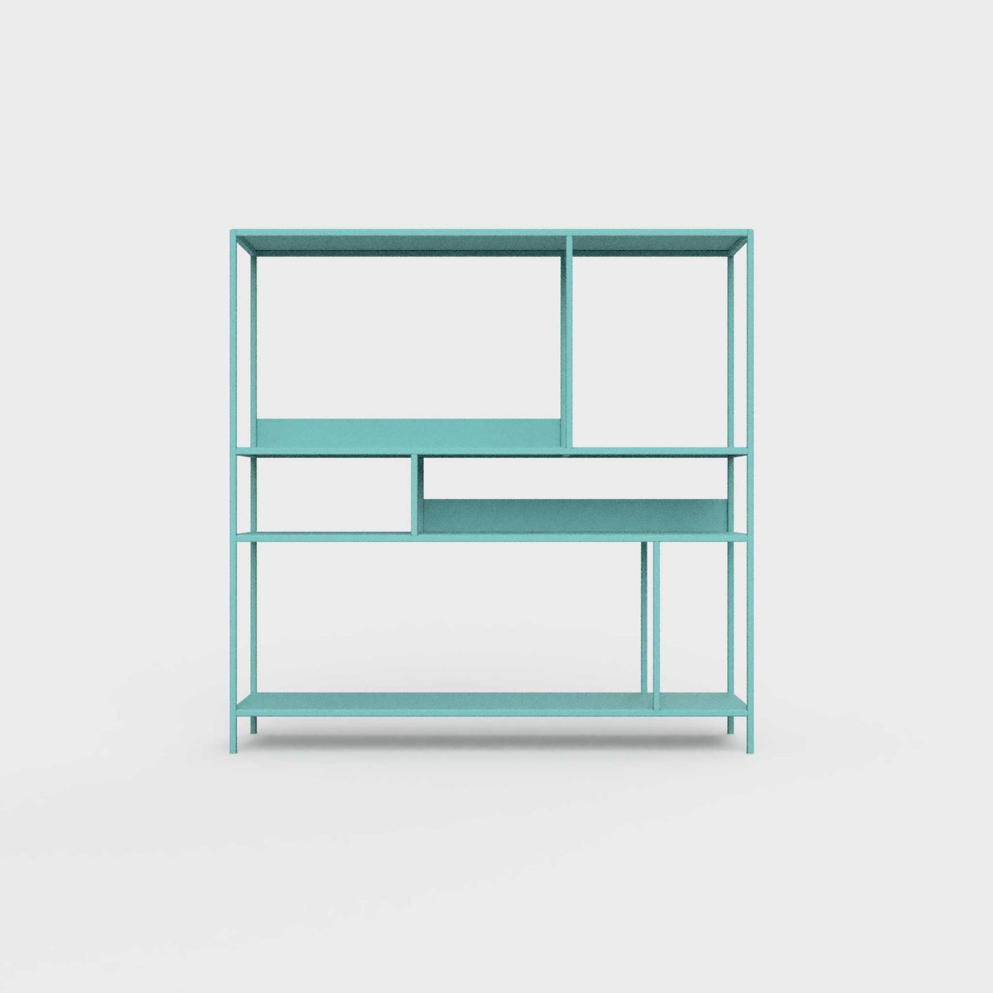 Forget me not blue-green ÉTAUDORÉ DESIVA shelving unit made from highest quality powder coated steel