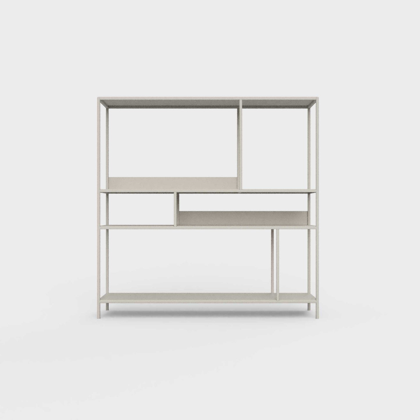 Light beige ÉTAUDORÉ DESIVA shelving unit made from highest quality powder coated steel
