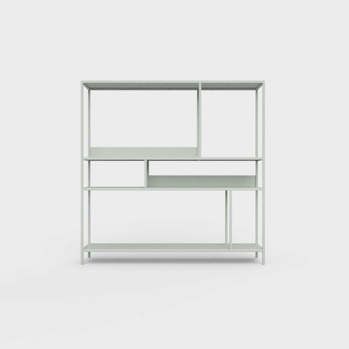 Light matcha green ÉTAUDORÉ DESIVA shelving unit made from highest quality powder coated steel