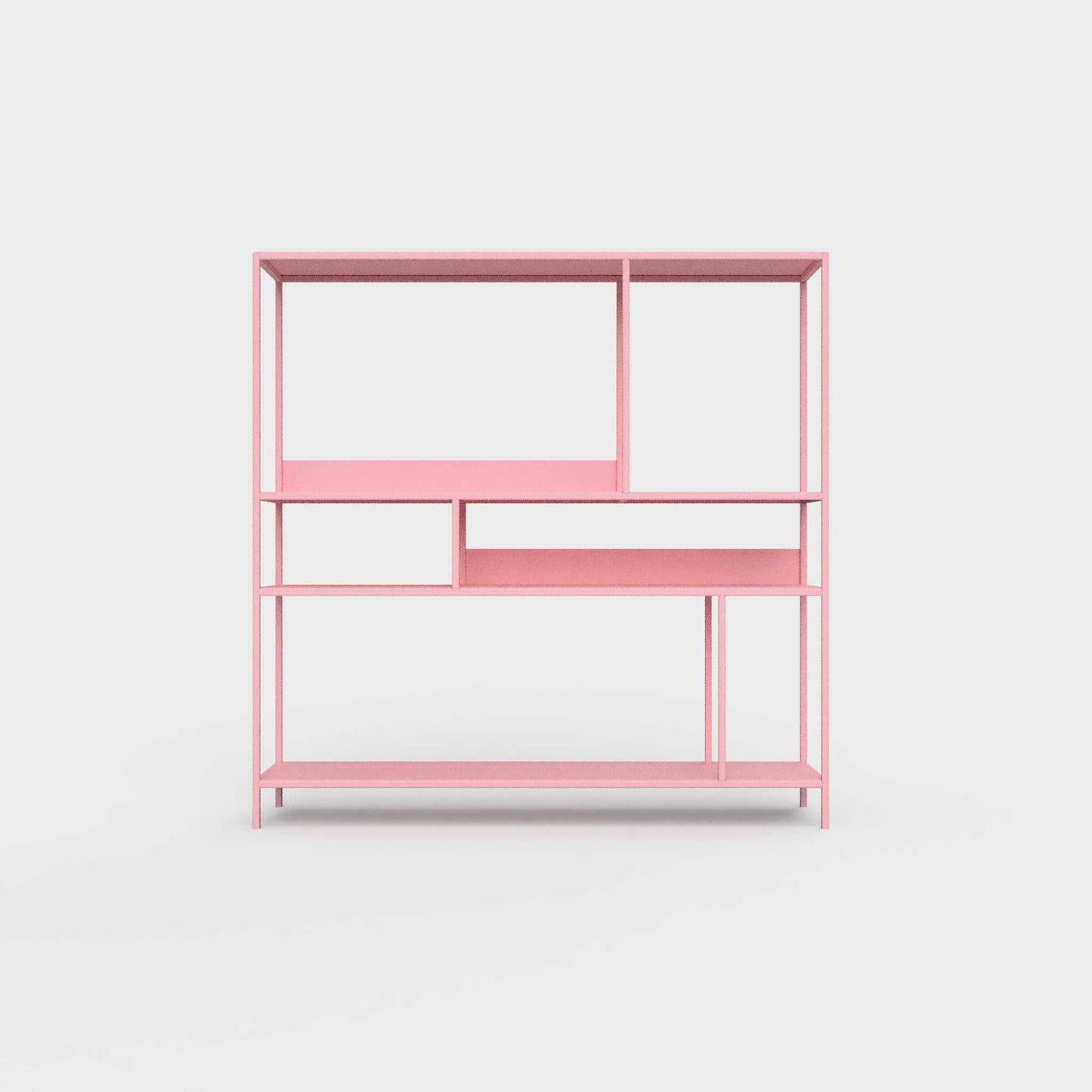 Lily pink ÉTAUDORÉ DESIVA shelving unit made from highest quality powder coated steel