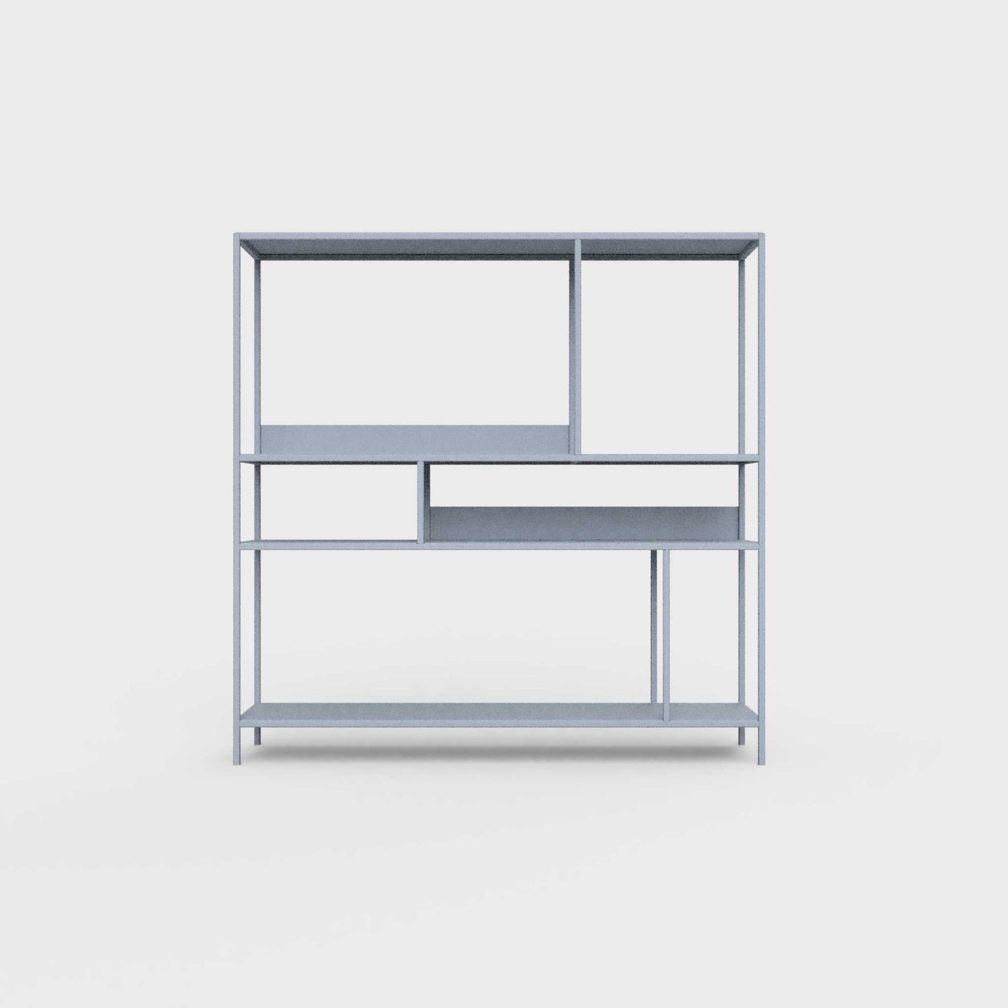 Pigeon blue ÉTAUDORÉ DESIVA shelving unit made from highest quality powder coated steel