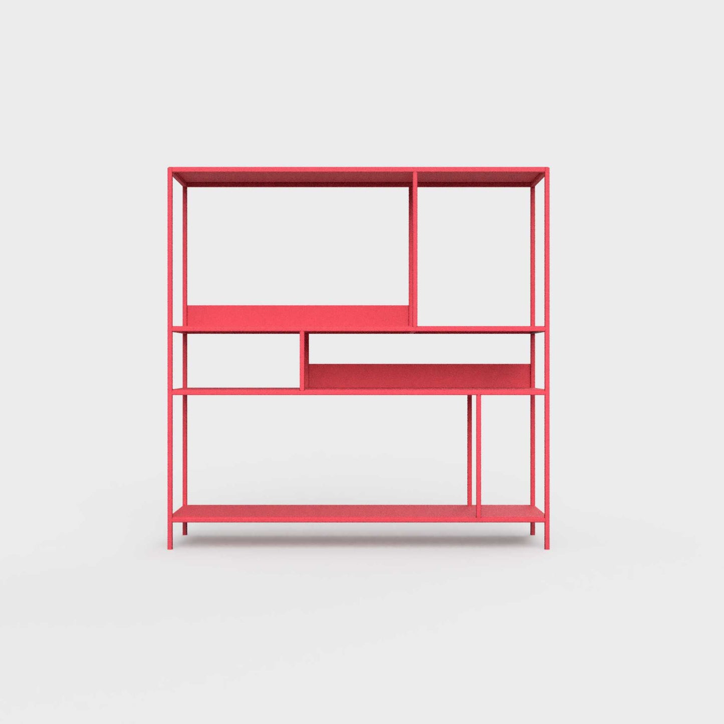Raspberry pink ÉTAUDORÉ DESIVA shelving unit made from highest quality powder coated steel