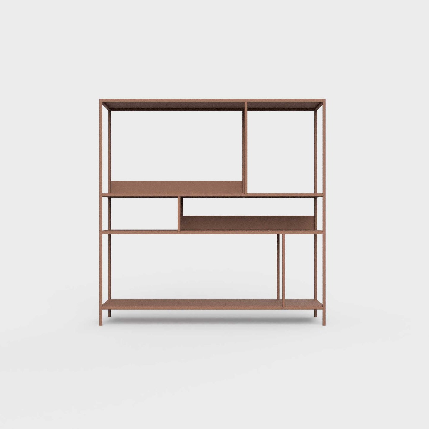 Terracotta ÉTAUDORÉ DESIVA shelving unit made from highest quality powder coated steel