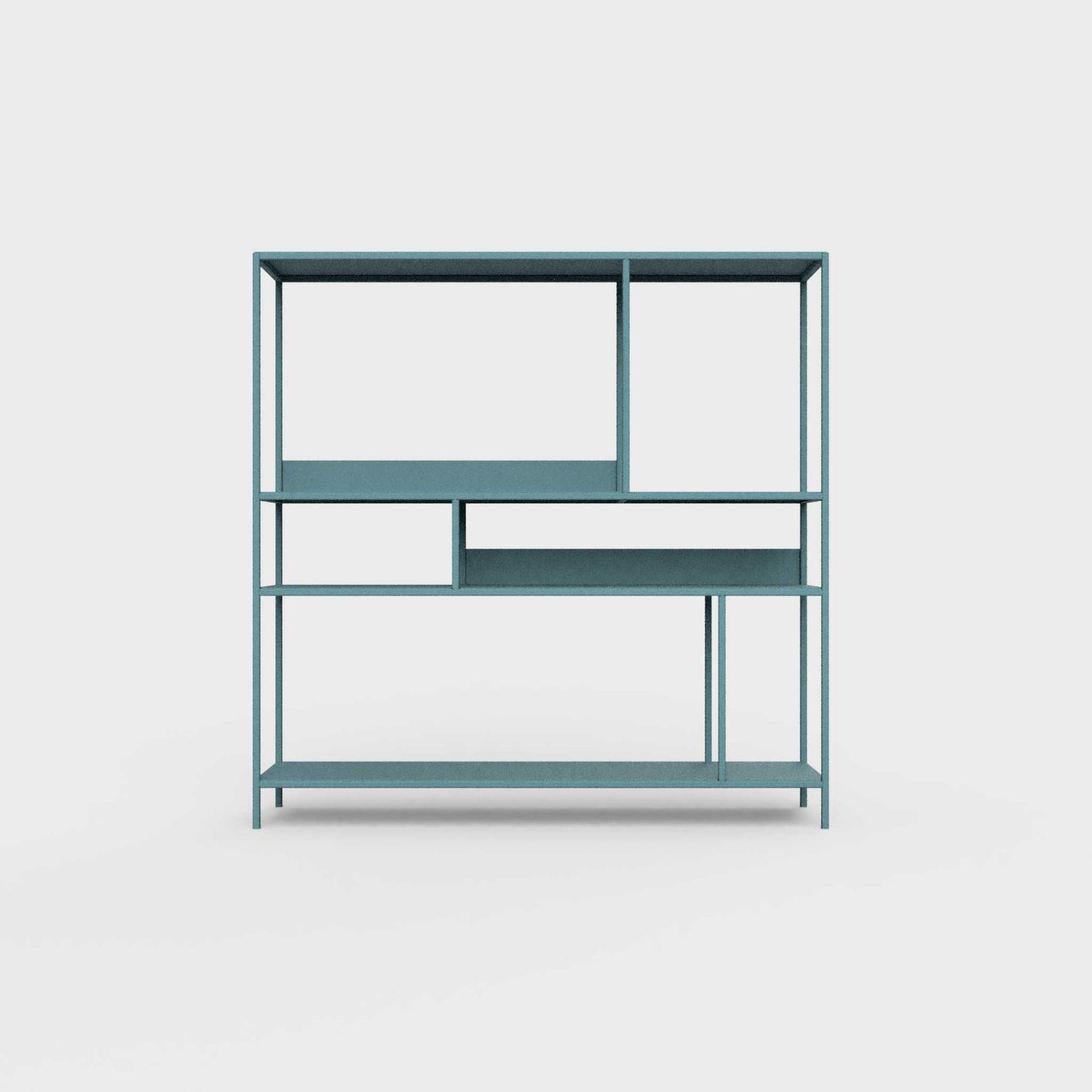Turquoise blue-green ÉTAUDORÉ DESIVA shelving unit made from highest quality powder coated steel