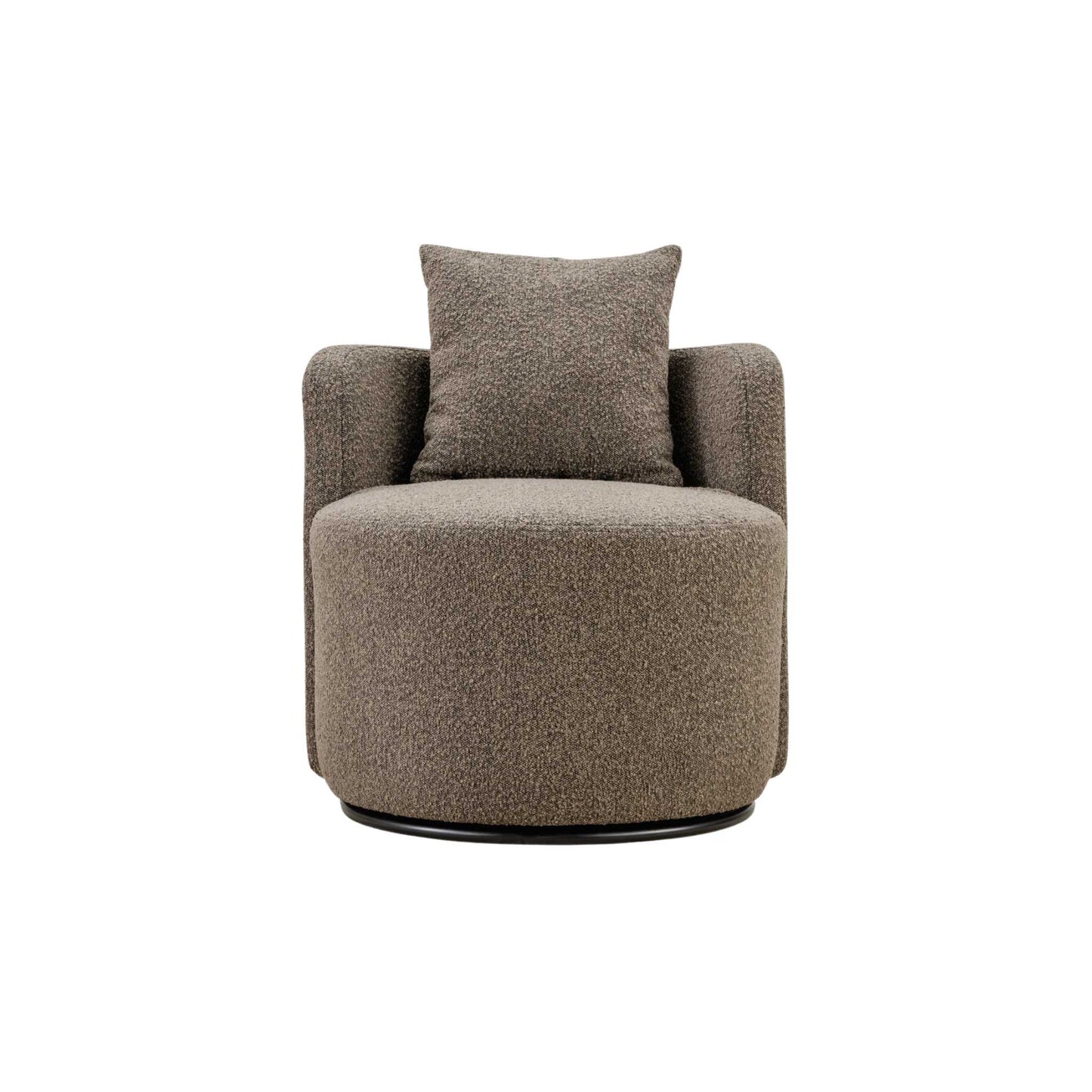 ÉTAUDORÉ Île Armchair with a swivel base – front view