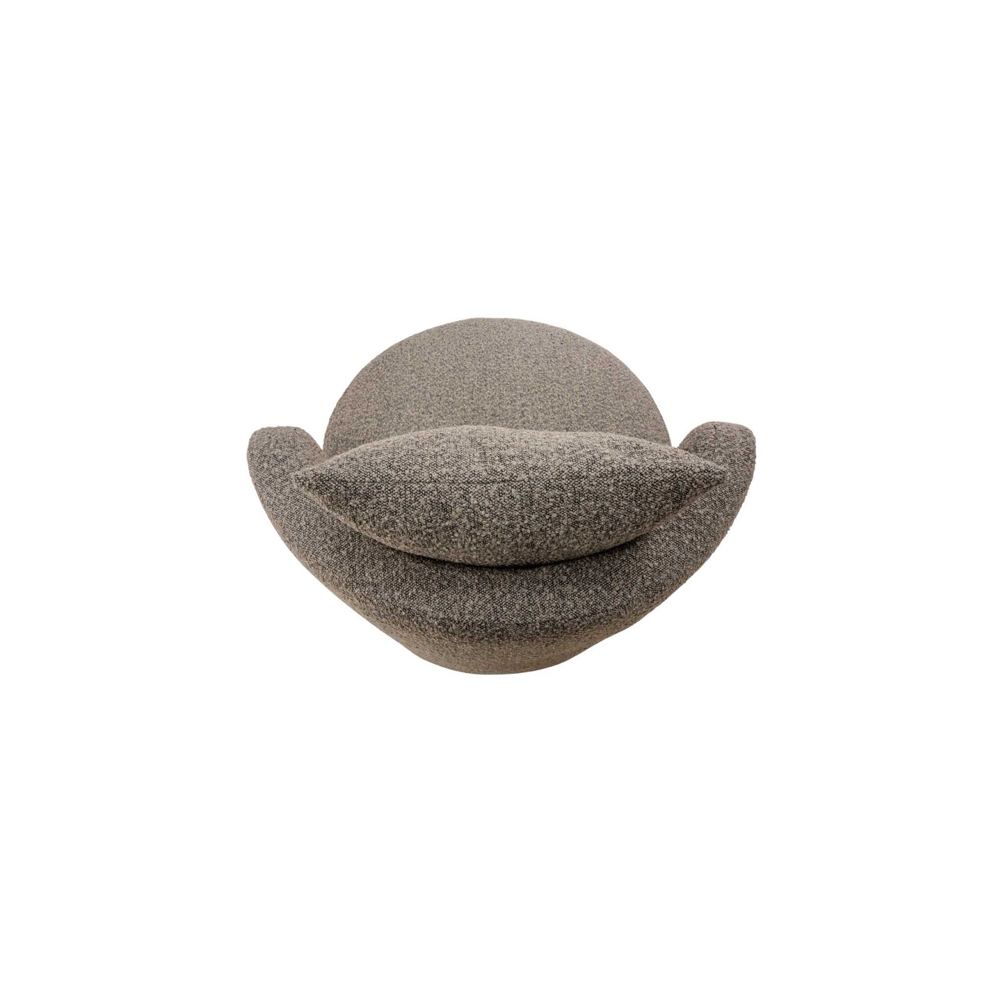ÉTAUDORÉ Île Armchair with a swivel base – top view
