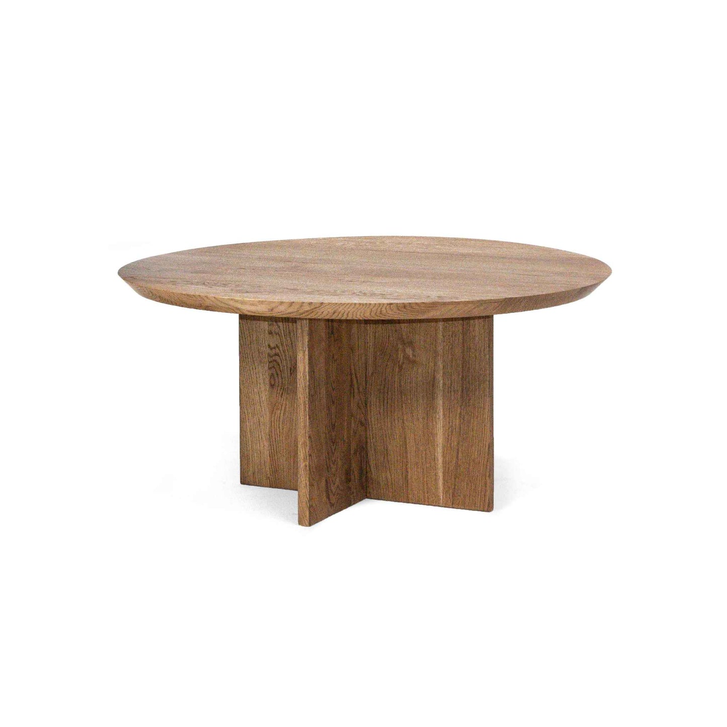 ÉTAUDORÉ Cross Base Otemma Coffee Table made from solid oak wood in natural finish