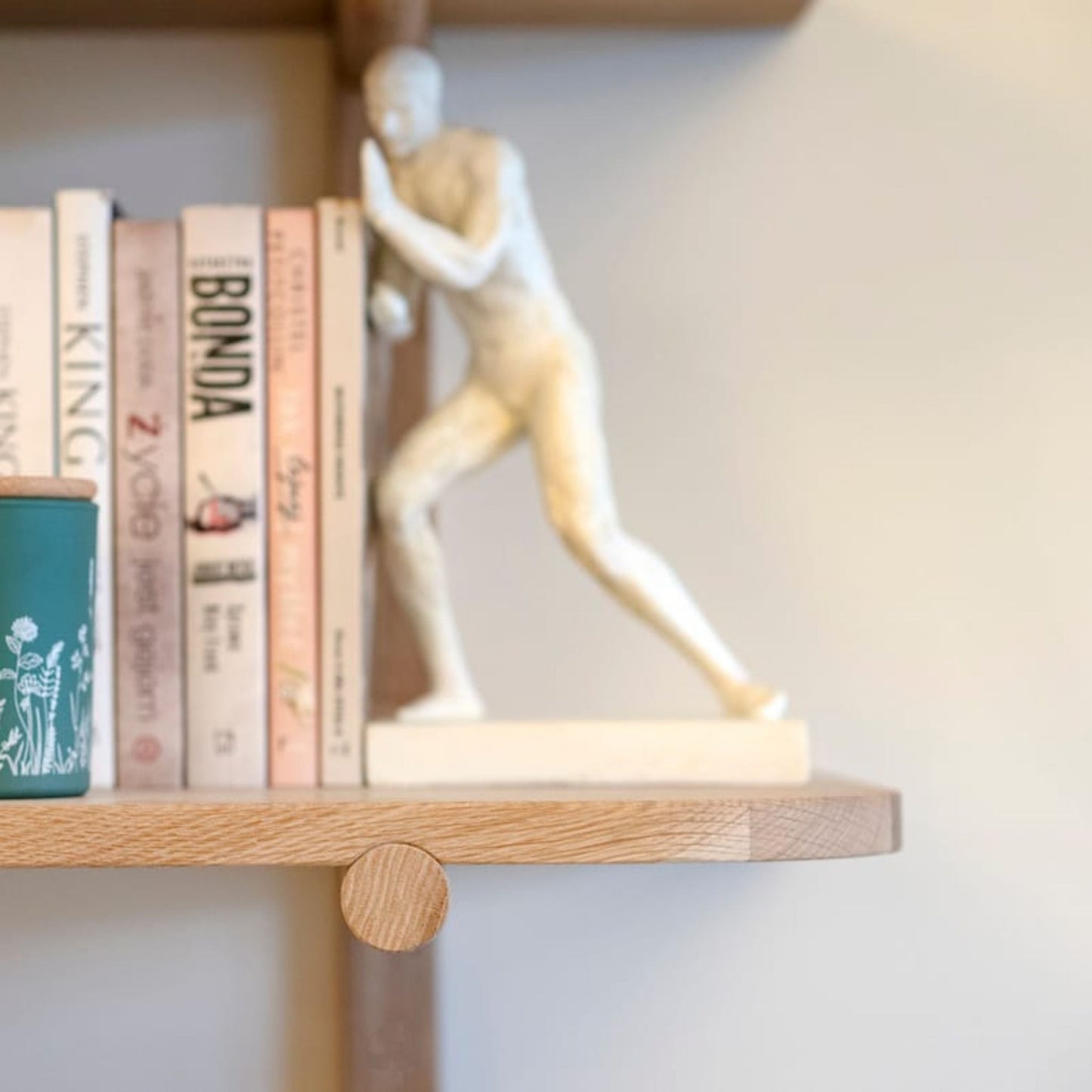 ETAUDORE Piz Palu solid oak wood bookshelf