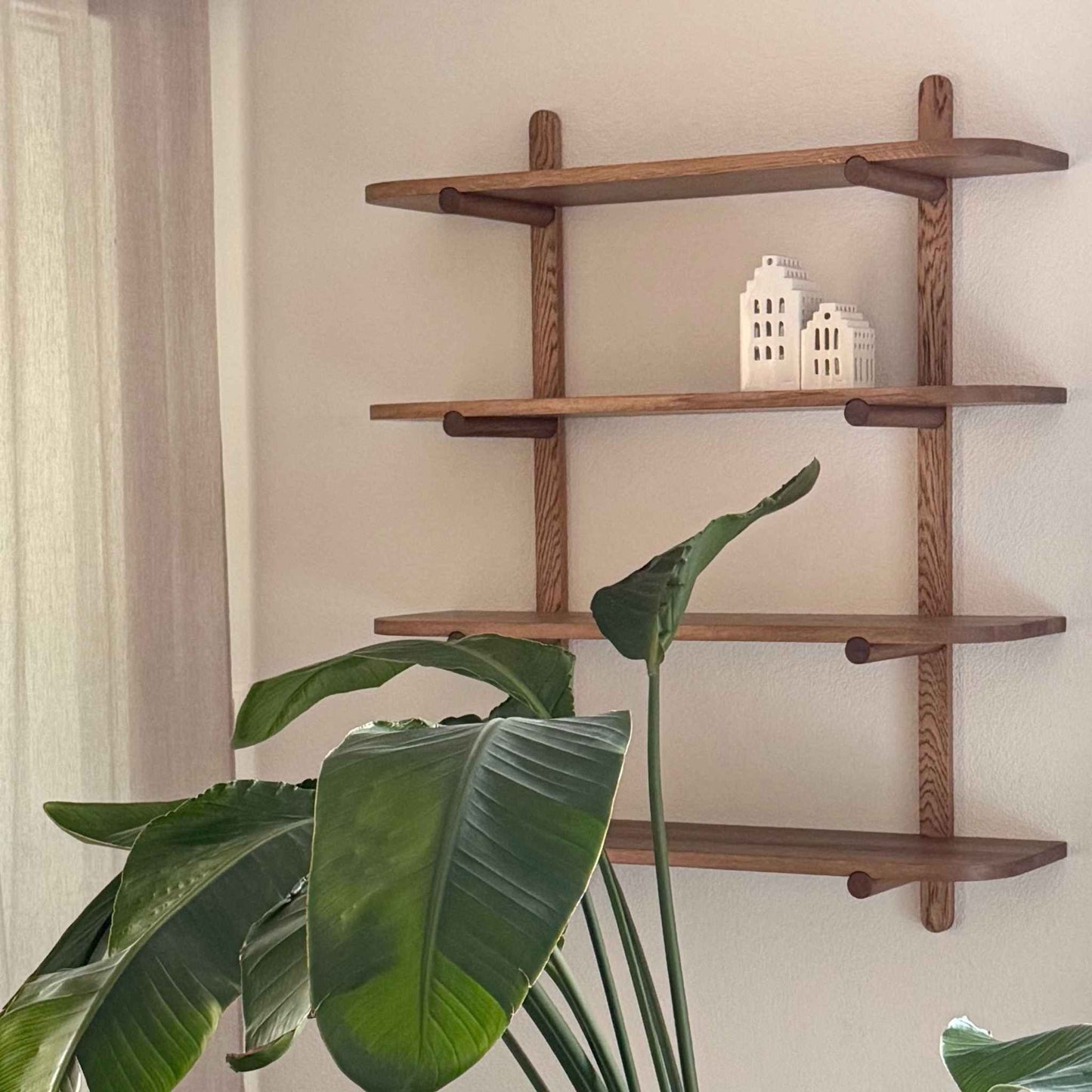 ETAUDORE Piz Palu solid oak wood bookshelf