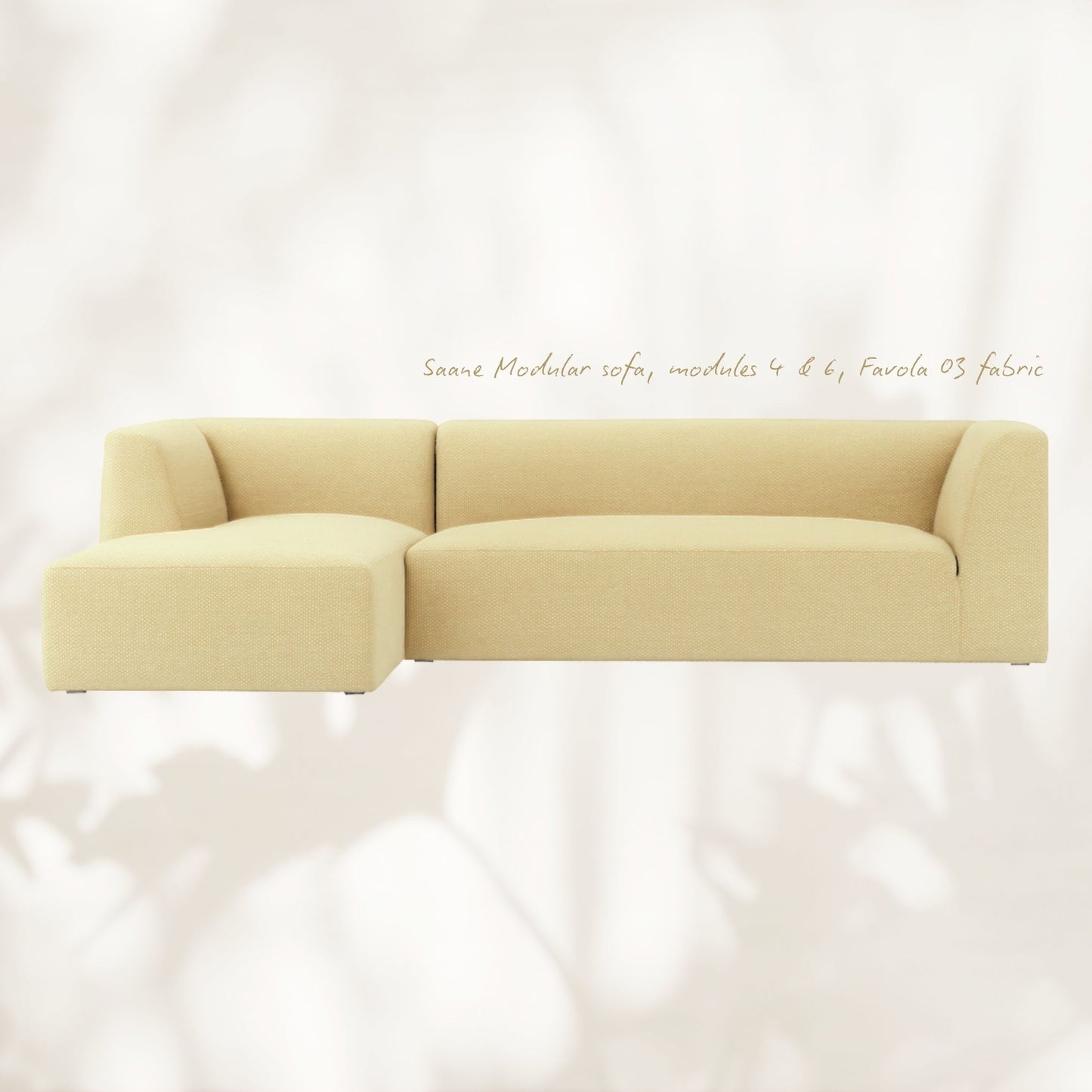 ÉTAUDORÉ Saane sofa - modules 4 & 6 - Favola 03 fabric