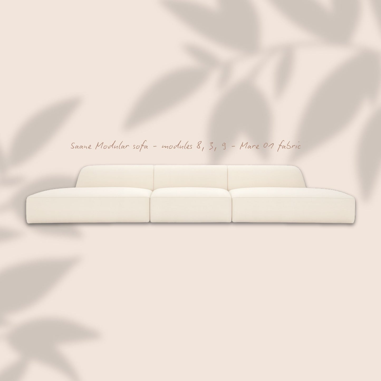 ÉTAUDORÉ Saane modular sofa - modules 8, 3 & 9 - Mare 01 fabric