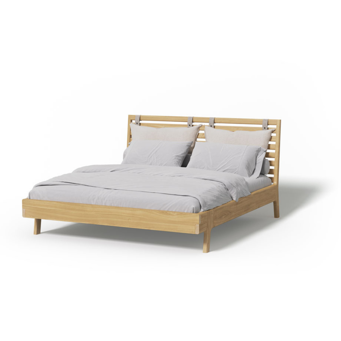 Bernina Bett aus Eichenholz