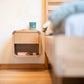 ETAUDORE Bernina wall-mounted bedside table in solid oak