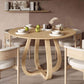 Interior Arrangement with the Chamossaire Round Dining Table in Solid Oak Wood