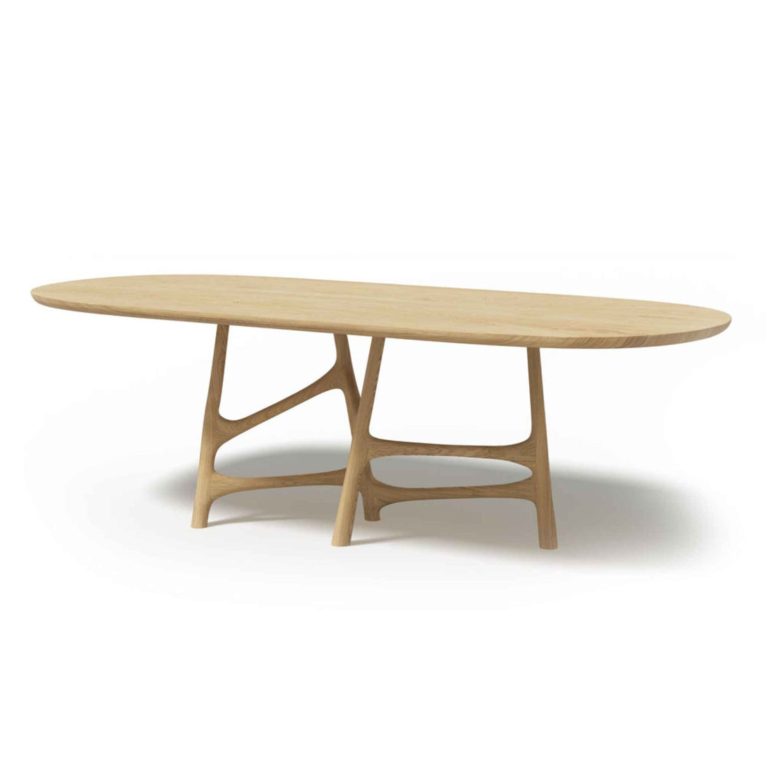 Dom Table Dom Oval Table in Solid Oak – ÉTAUDORÉ