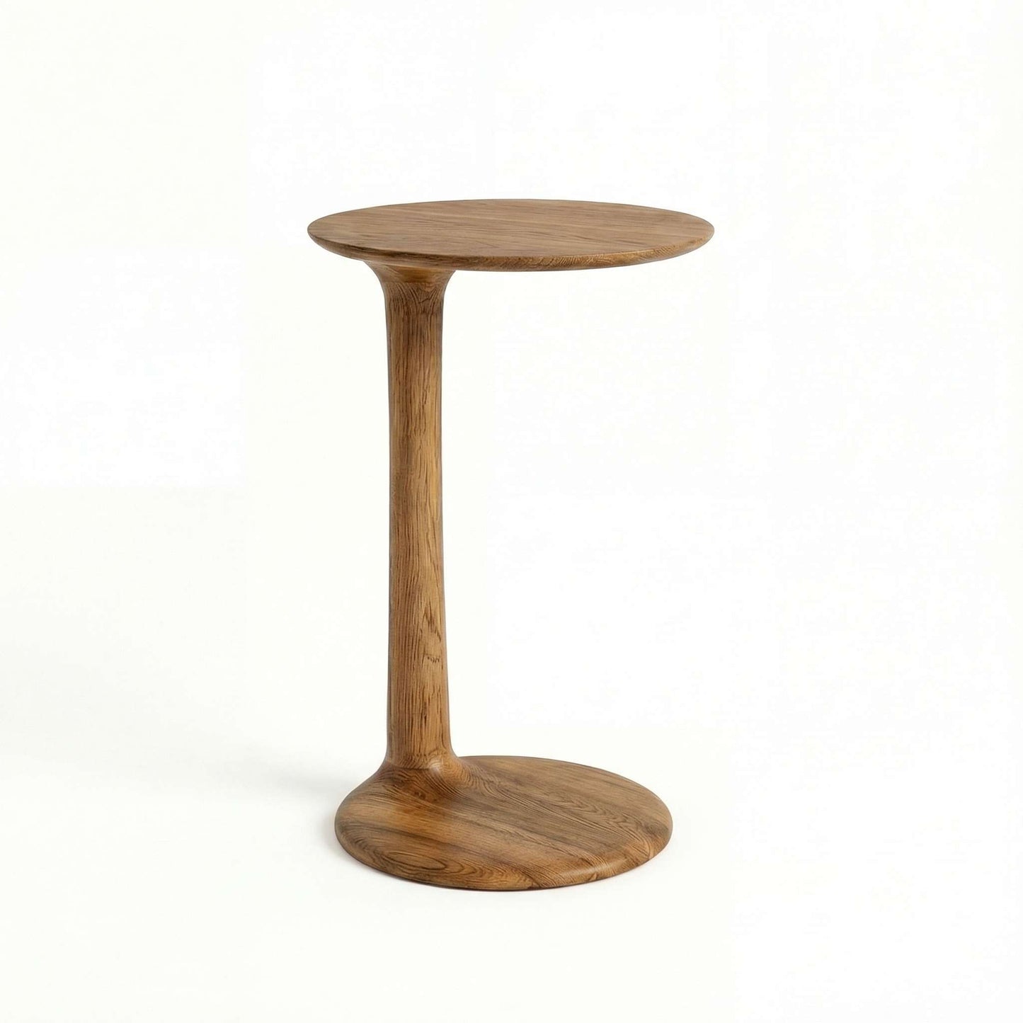 ETAUDORE Albula Side Table in Solid Oak Wood in Dark Finish