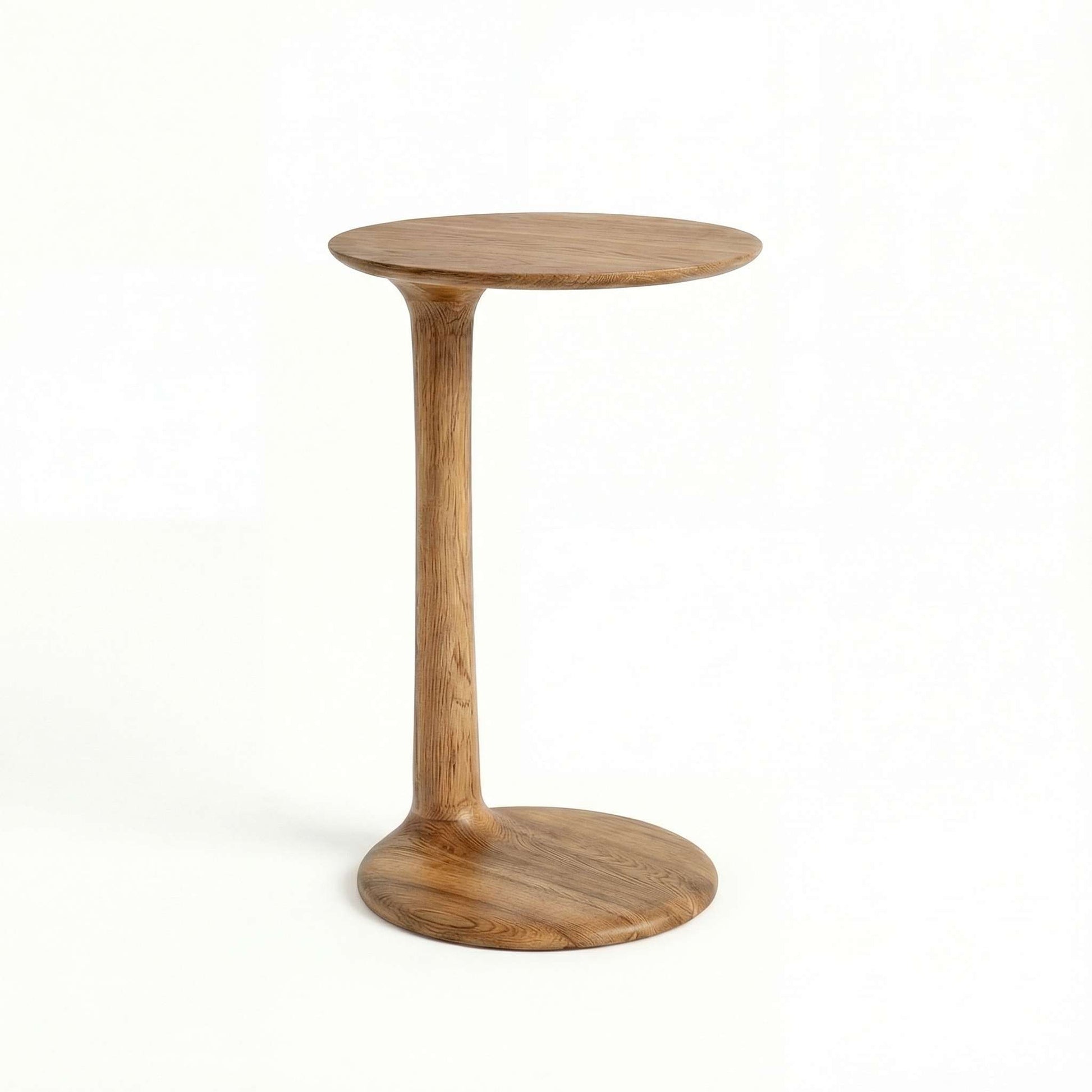 ETAUDORE Albula Side Table in Solid Oak Wood in Medium Finish