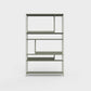 ÉTAUDORÉ Floks 01 powder coated steel bookcase in faded olive