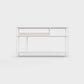 White color ÉTAUDORÉ DESIVA small shelving unit Floks 03, made to order from highest quality powder coated steel