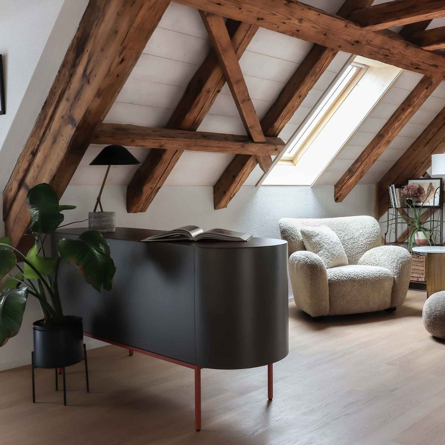 ÉTAUDORÉ Lumia sideboard at a customers' apartment in Zurich. Interior design and Photography by Analia Lazzari, Spaces for Life Interiors.