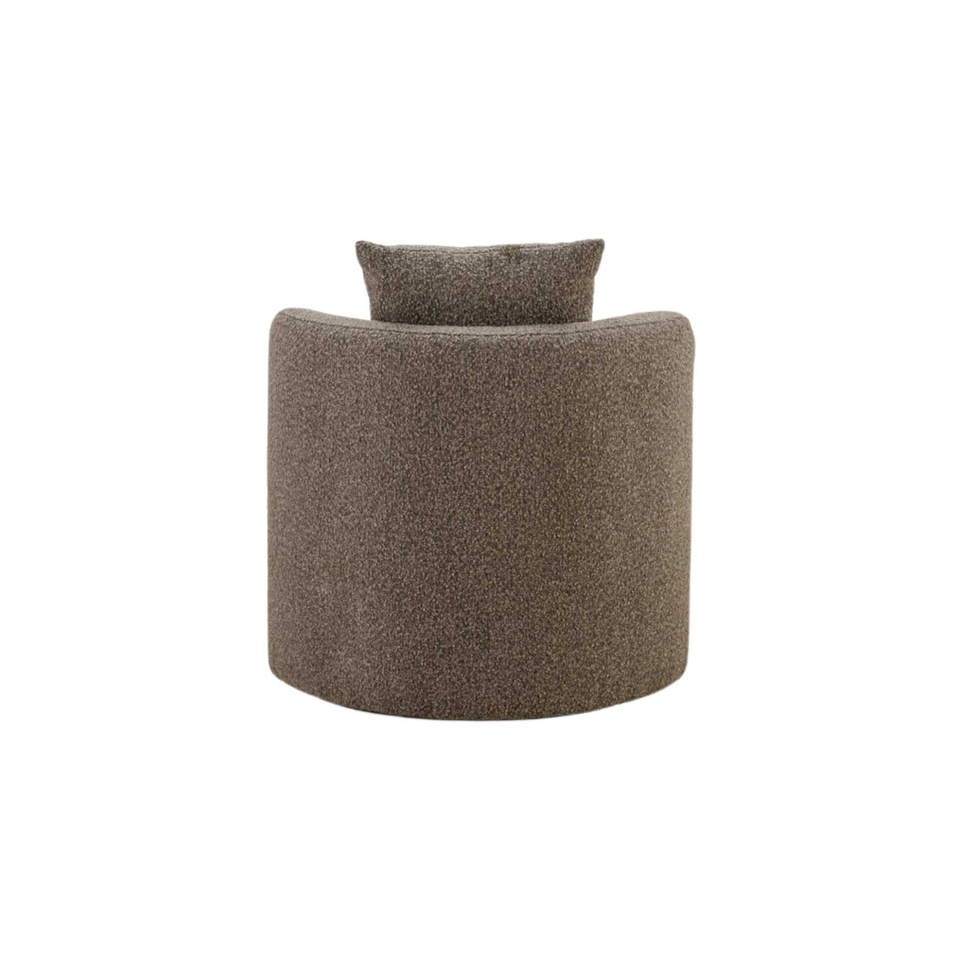ÉTAUDORÉ Île Armchair with a swivel base – back view