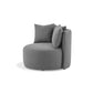 ÉTAUDORÉ Isola Armchair with swivel base – angle view
