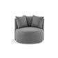 ÉTAUDORÉ Isola Armchair with static base – front view