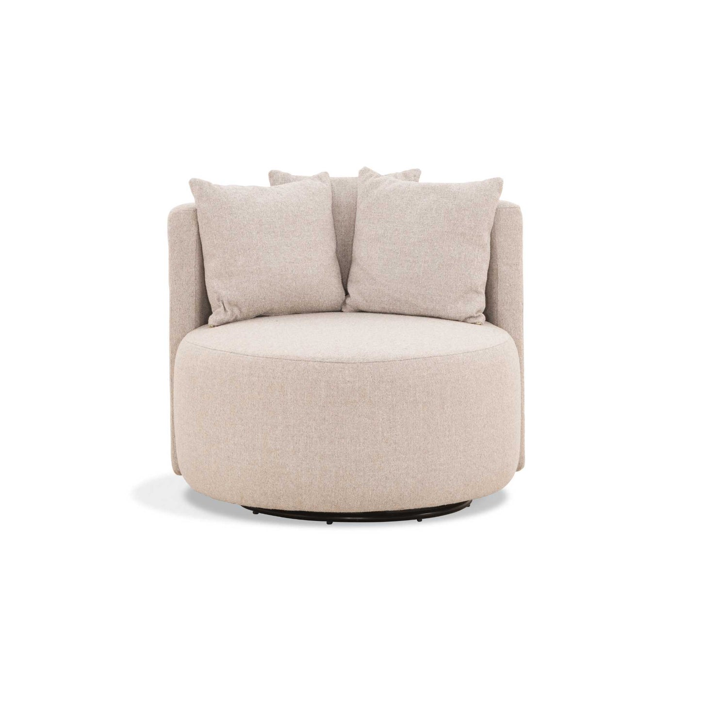 ÉTAUDORÉ Isola Armchair with swivel base – front view