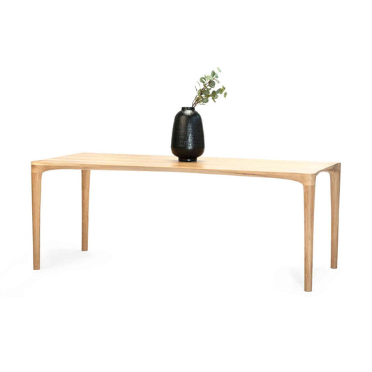 ÉTAUDORÉ L'Argentine Solid Oak Wood rectangular table with beautifully rounded corners