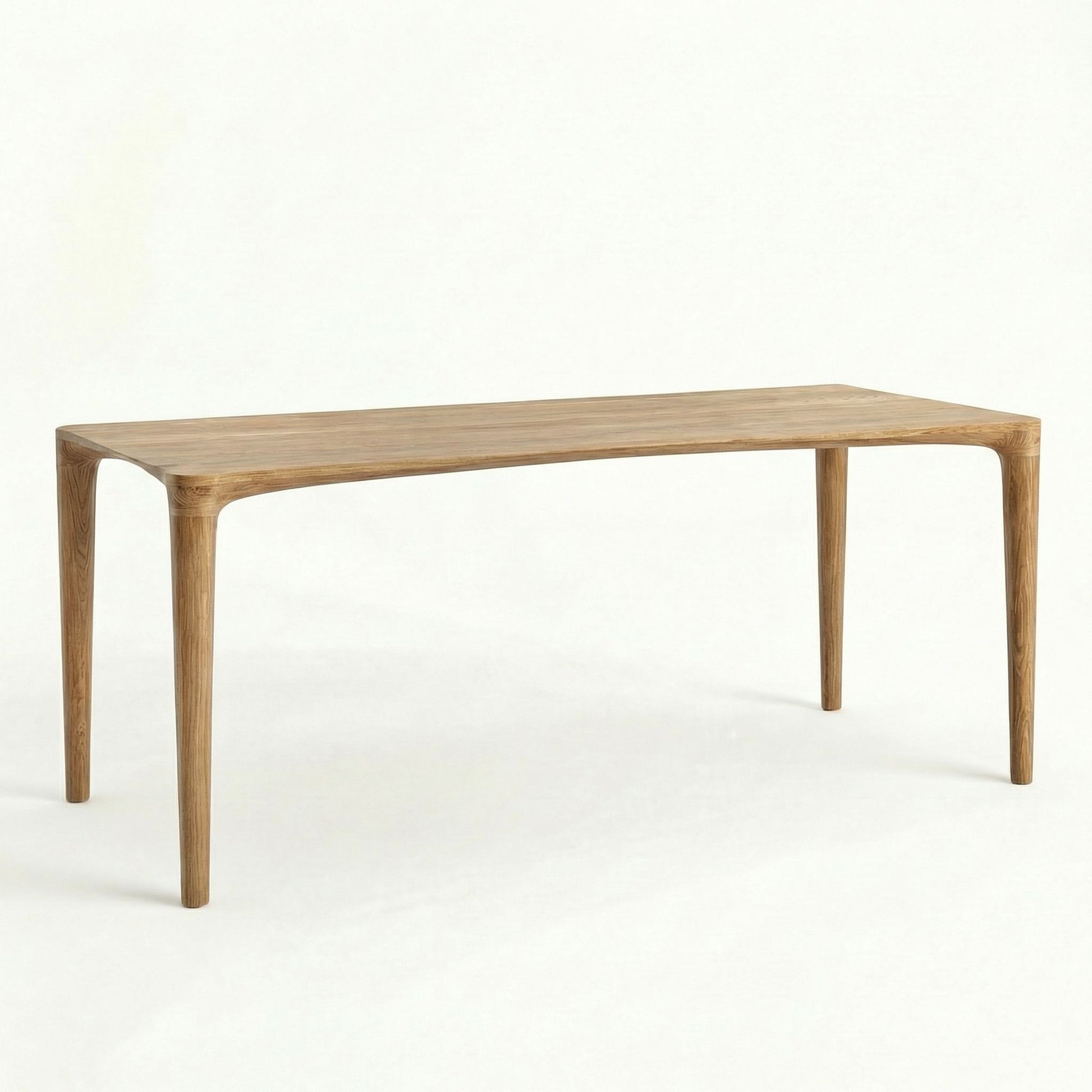 ÉTAUDORÉ L'Argentine Solid Oak Wood rectangular table in medium finish