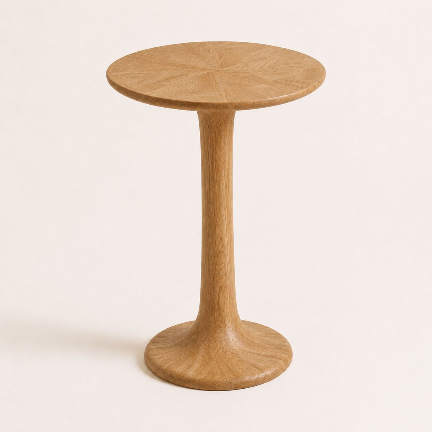 ETAUDORE Lianna Side Table in Solid Oak Wood - Medium Finish