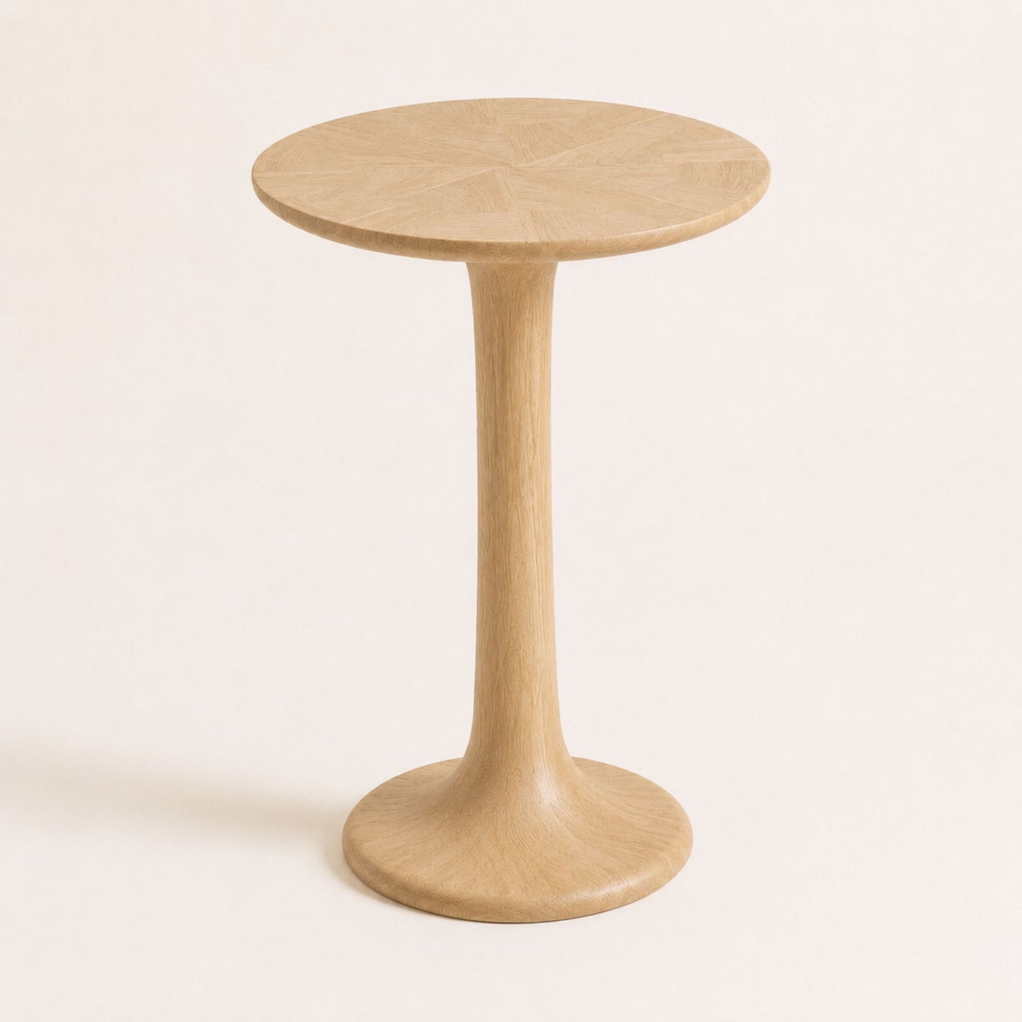 ETAUDORE Lianna Side Table in Solid Oak Wood - Natural Finish