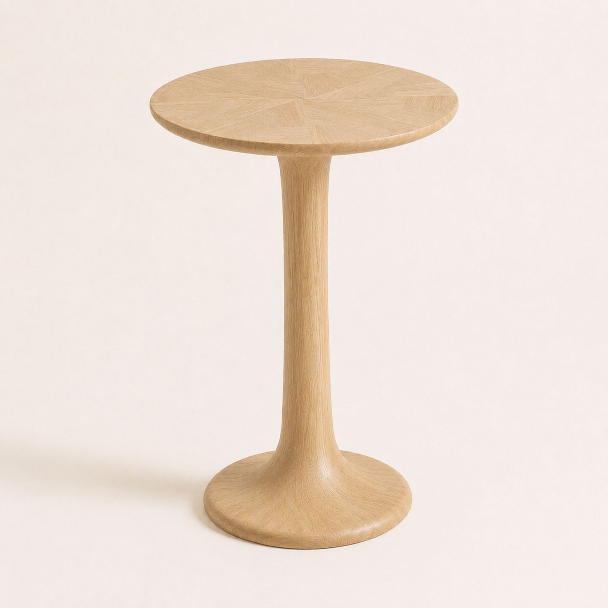 ETAUDORE Lianna Side Table in Solid Oak Wood - Natural Finish