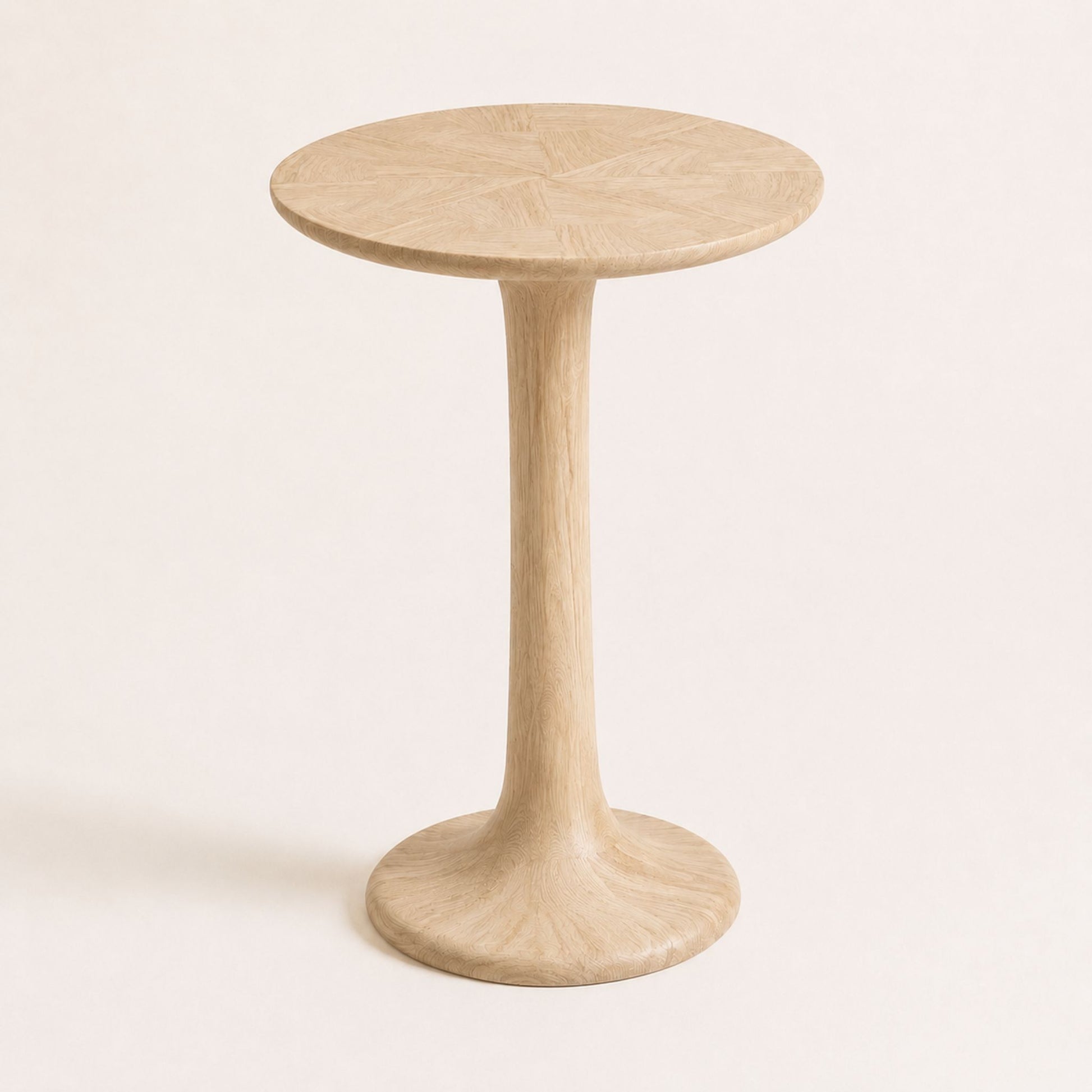 ETAUDORE Lianna Side Table in Solid Oak Wood - Raw Finish