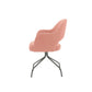 ÉTAUDORÉ Office chair without wheels in the coral Mare 09 fabric