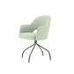 ÉTAUDORÉ Office chair without wheels in the turquoise Mare 24 fabric