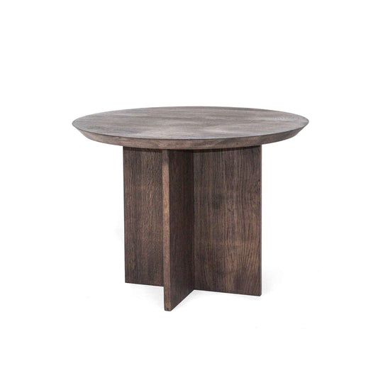 ÉTAUDORÉ Cross Base Otemma Coffee Table made from solid oak wood in graphite finish