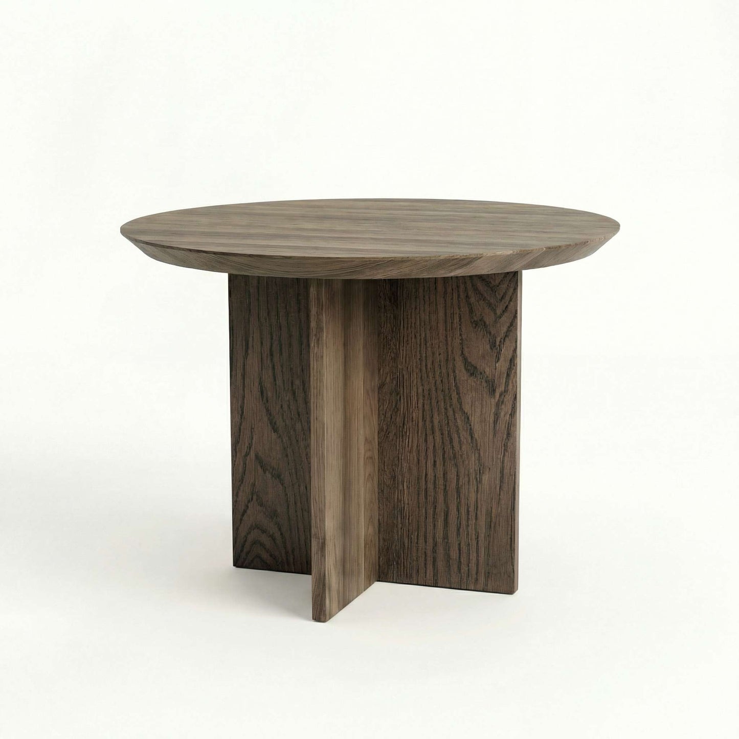 ETAUDORE Otemma Solid Oak Wood Coffee Table in Graphite Finish