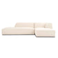 Front view of the ÉTAUDORÉ Saane sofa in white-cream